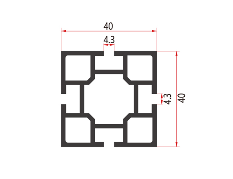40-Square Extrusion
