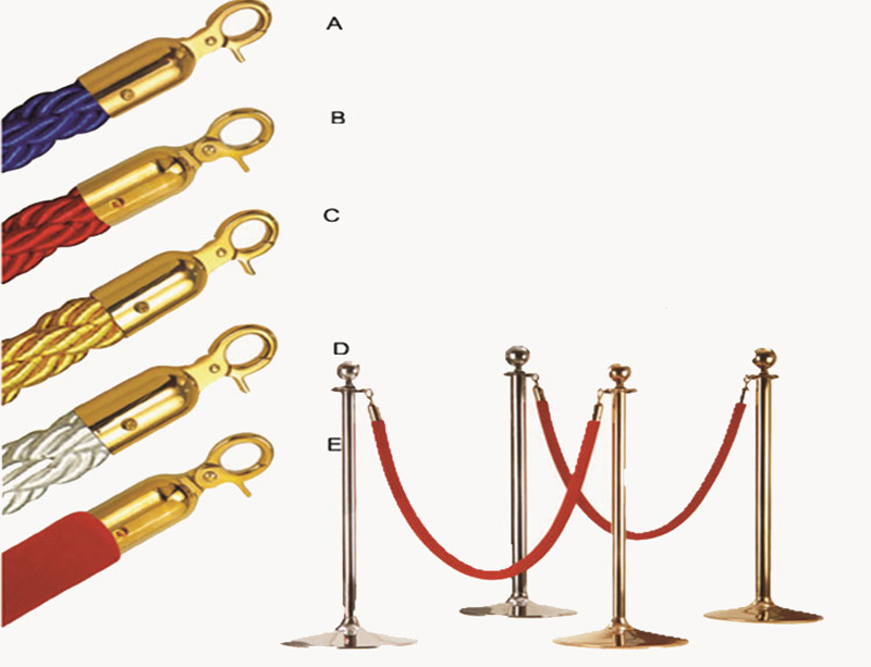 hotel portable bank and public line up queen stainless steel isolation column up stand