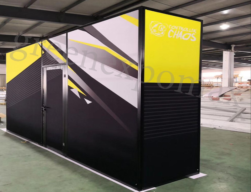 SEG fabric frame with door  