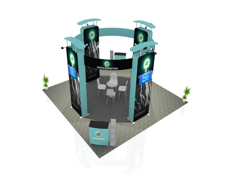 20x20ft round fast show stand GI007