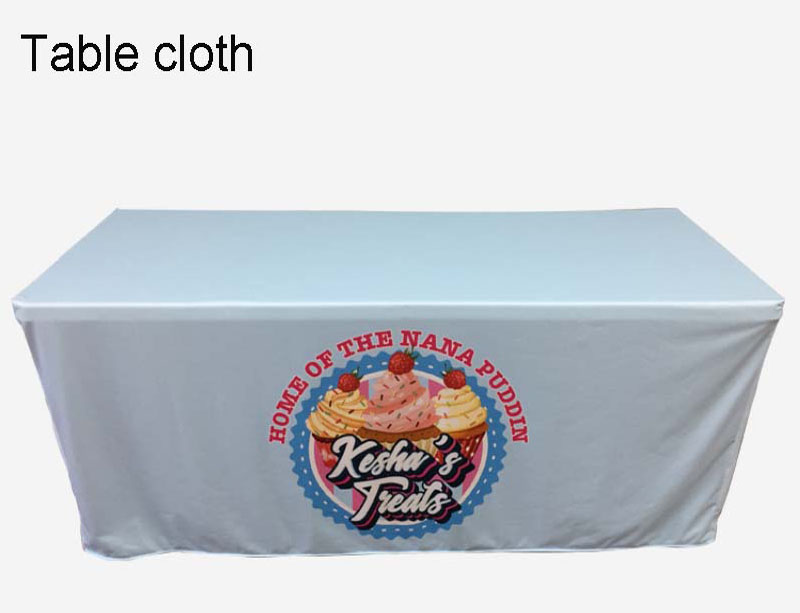 Trade Show Polyester Fabric Table Cloth Table Cover