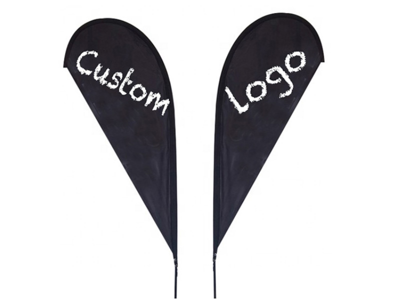 custom teardrop beach flag banner flying flag