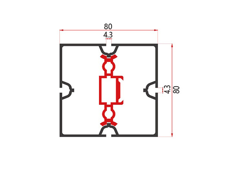 80SQUARE EXTRUSION Supplier
