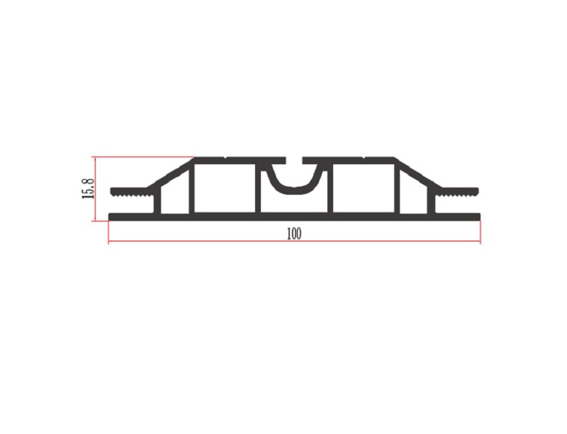 FD100R 100mm double sides fabri profile