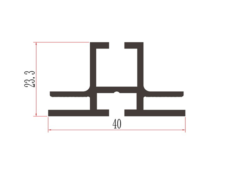 FD40-2  40mm double sides profile