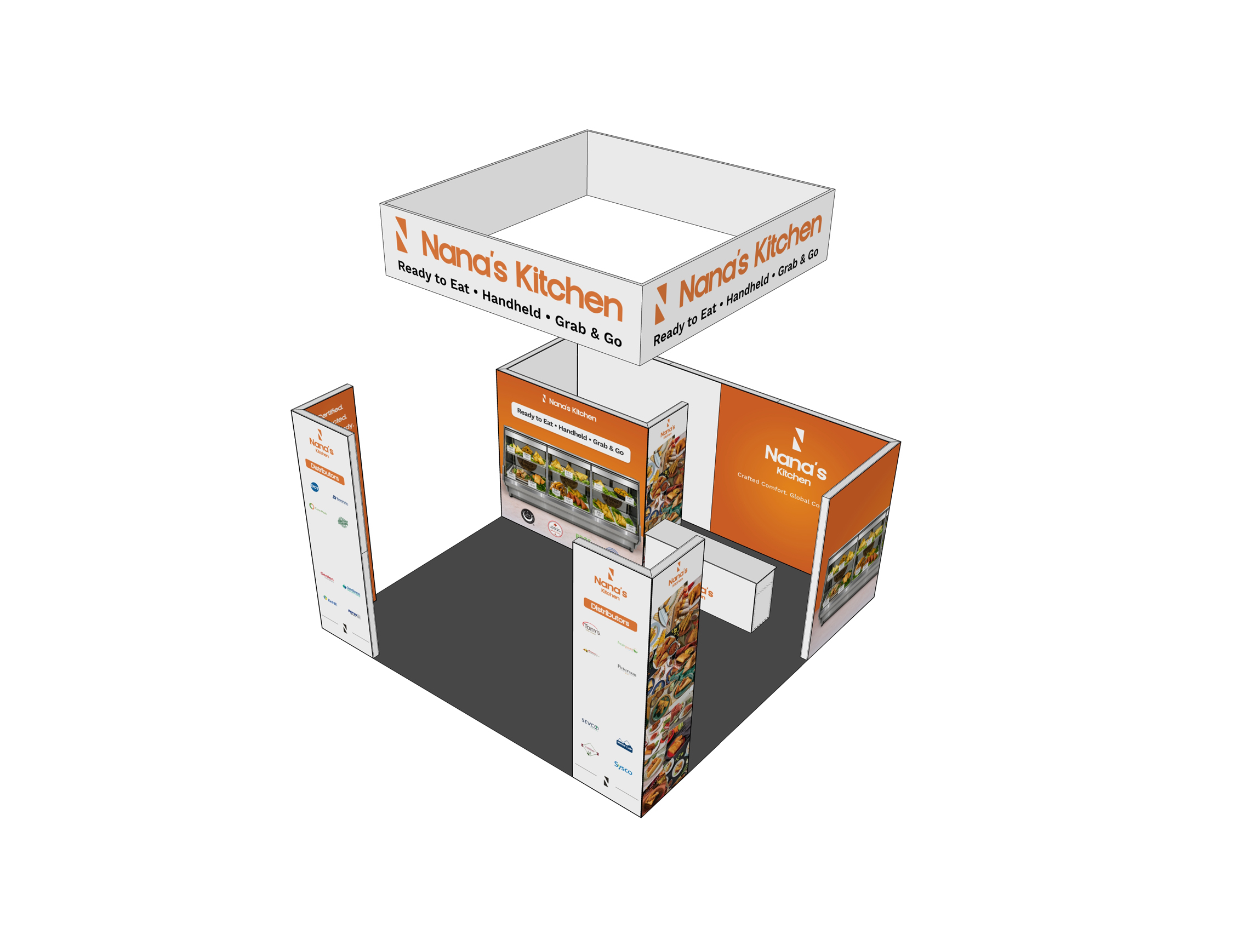 6x6m SEG light box Food show booth
