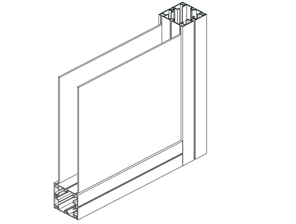 80-SQUARE EXTRUSION 8 Grooves