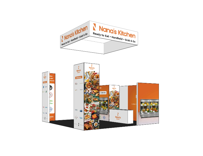 6x6m SEG light box Food show booth